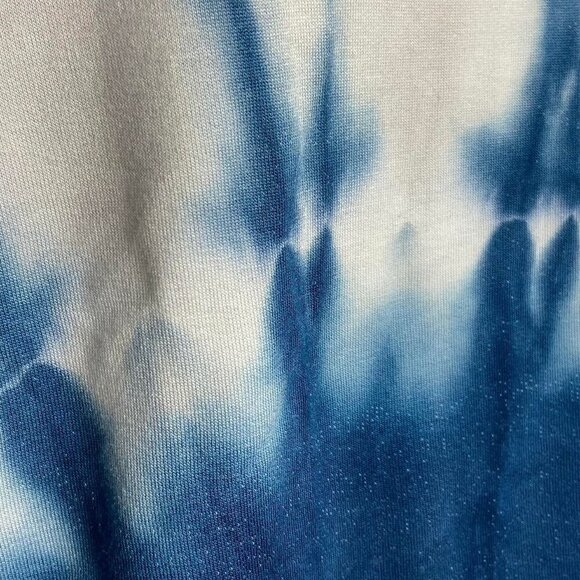 Simply Vera Vera Wang Small Blue Gray Tie Dye Sweatshirt NEW - Picture 7 of 14